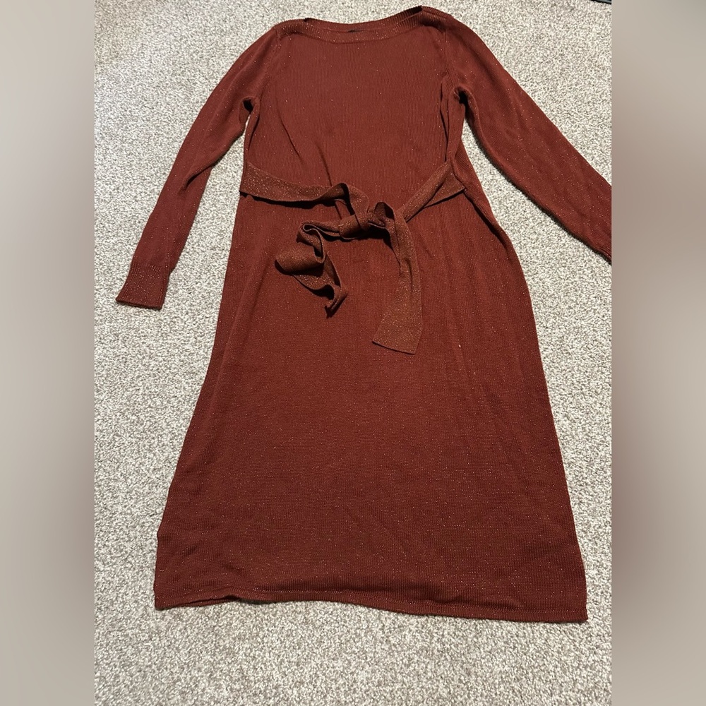 Banana Republic Shimmery Wrap Sweater Dress